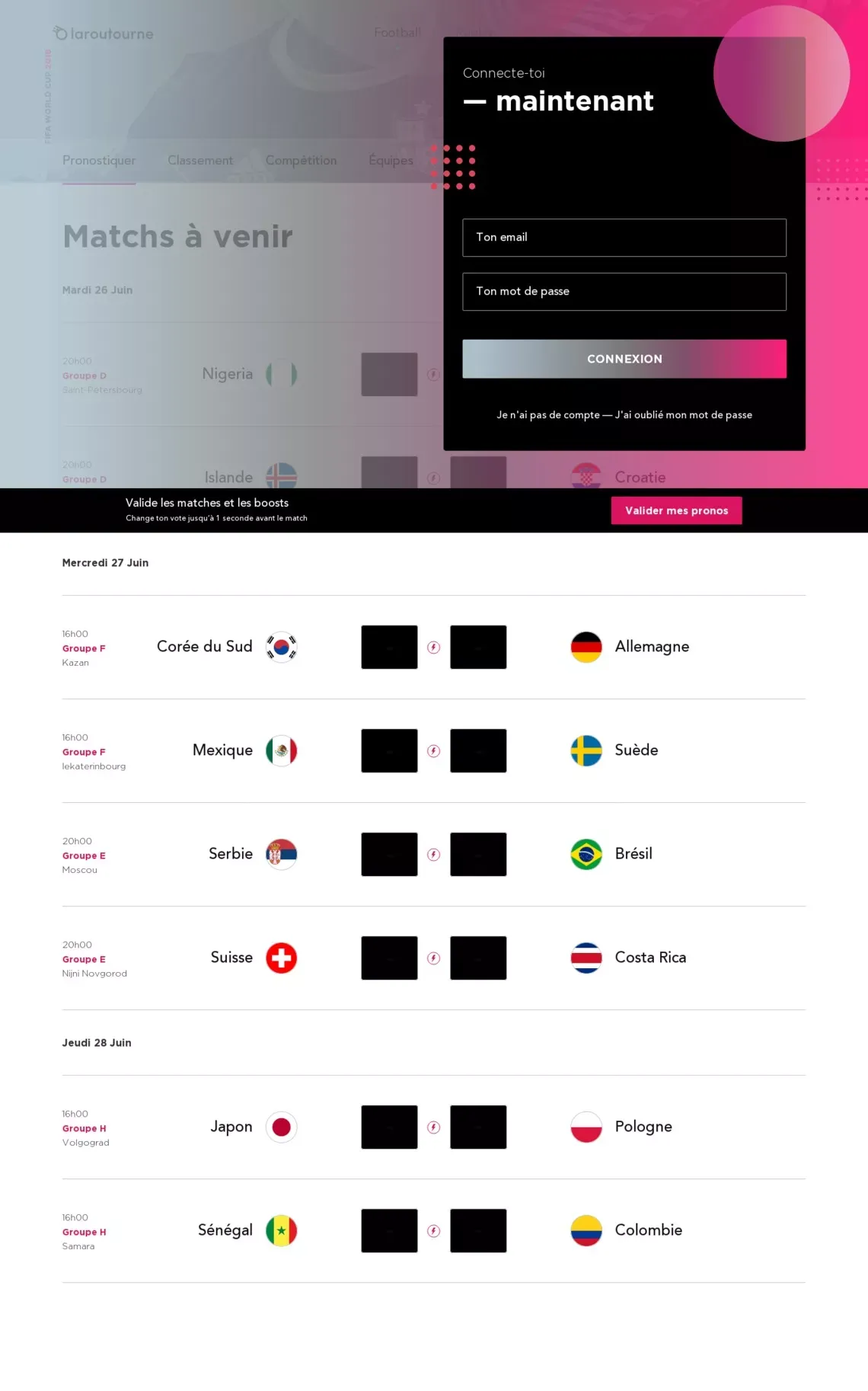 laroutourne - website design