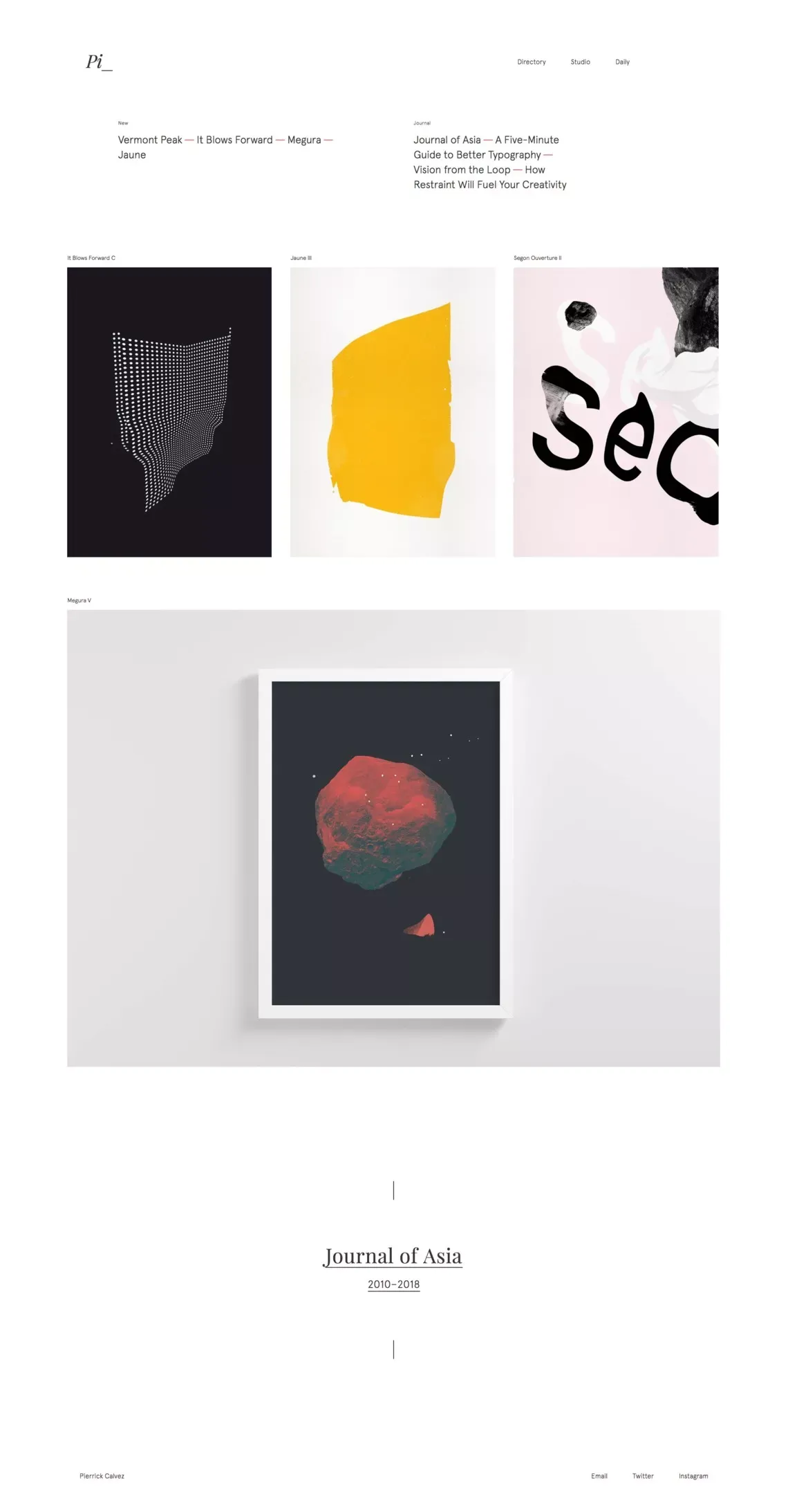 Pierrick Calvez - Portfolio design