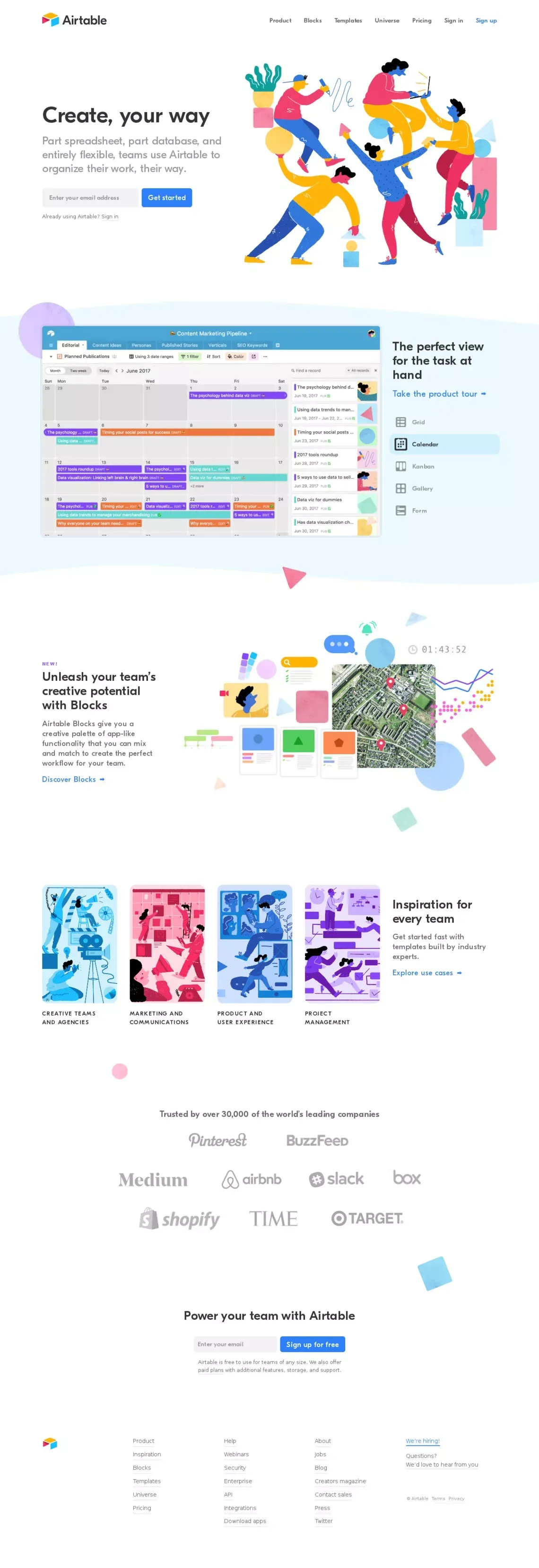 Airtable - Landing design
