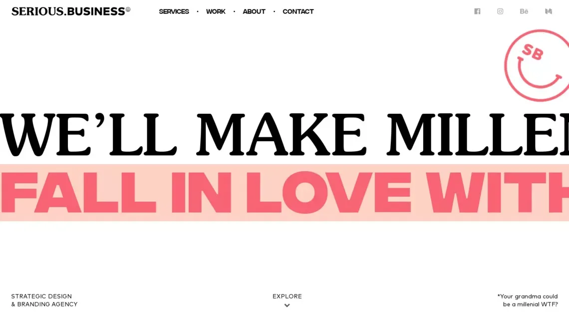 Serious Business - website design