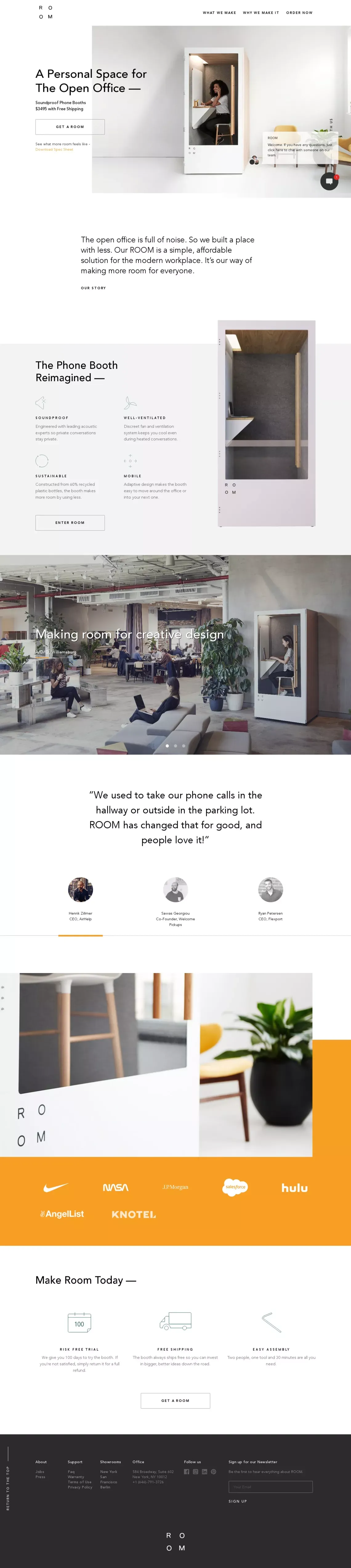 ROOM - website design