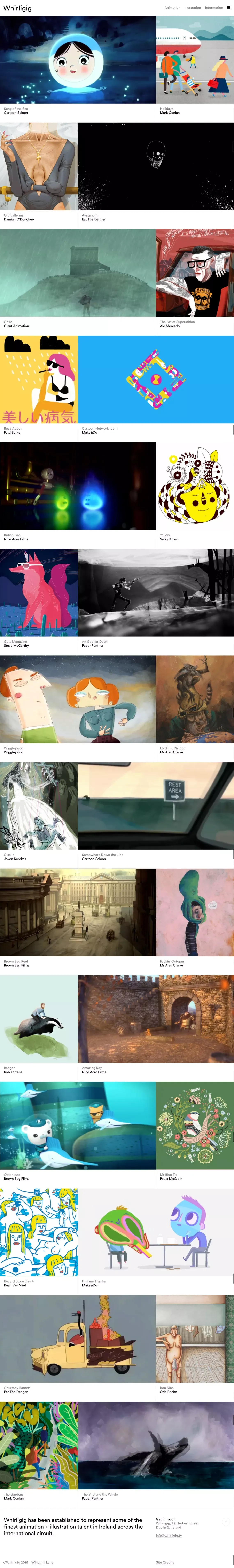 Whirligig - Portfolio design