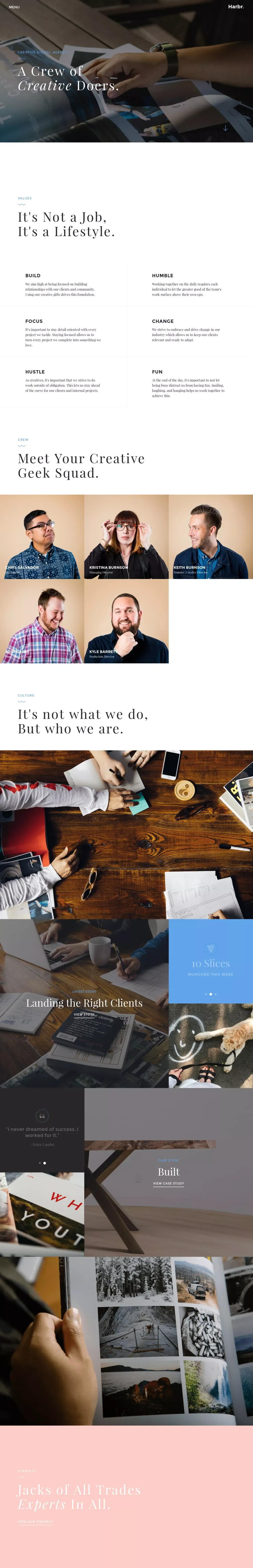 Harbr Co. | Creative Digital Agency In Tampa, Florida - Portfolio design