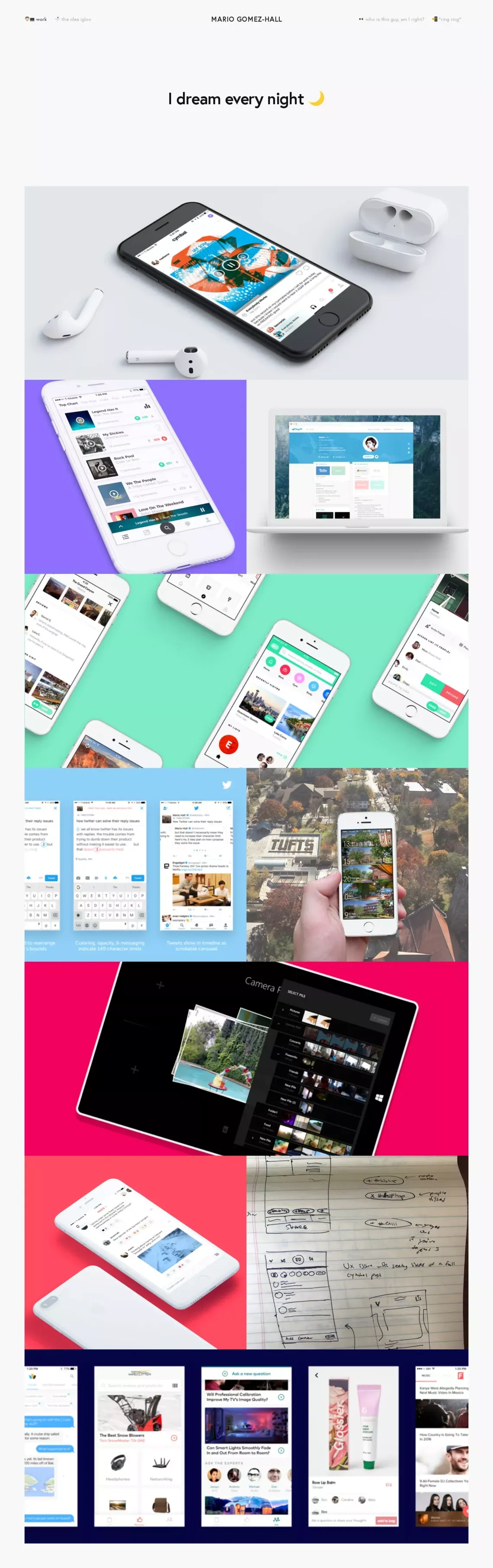 Mario Gomez-Hall - Portfolio design