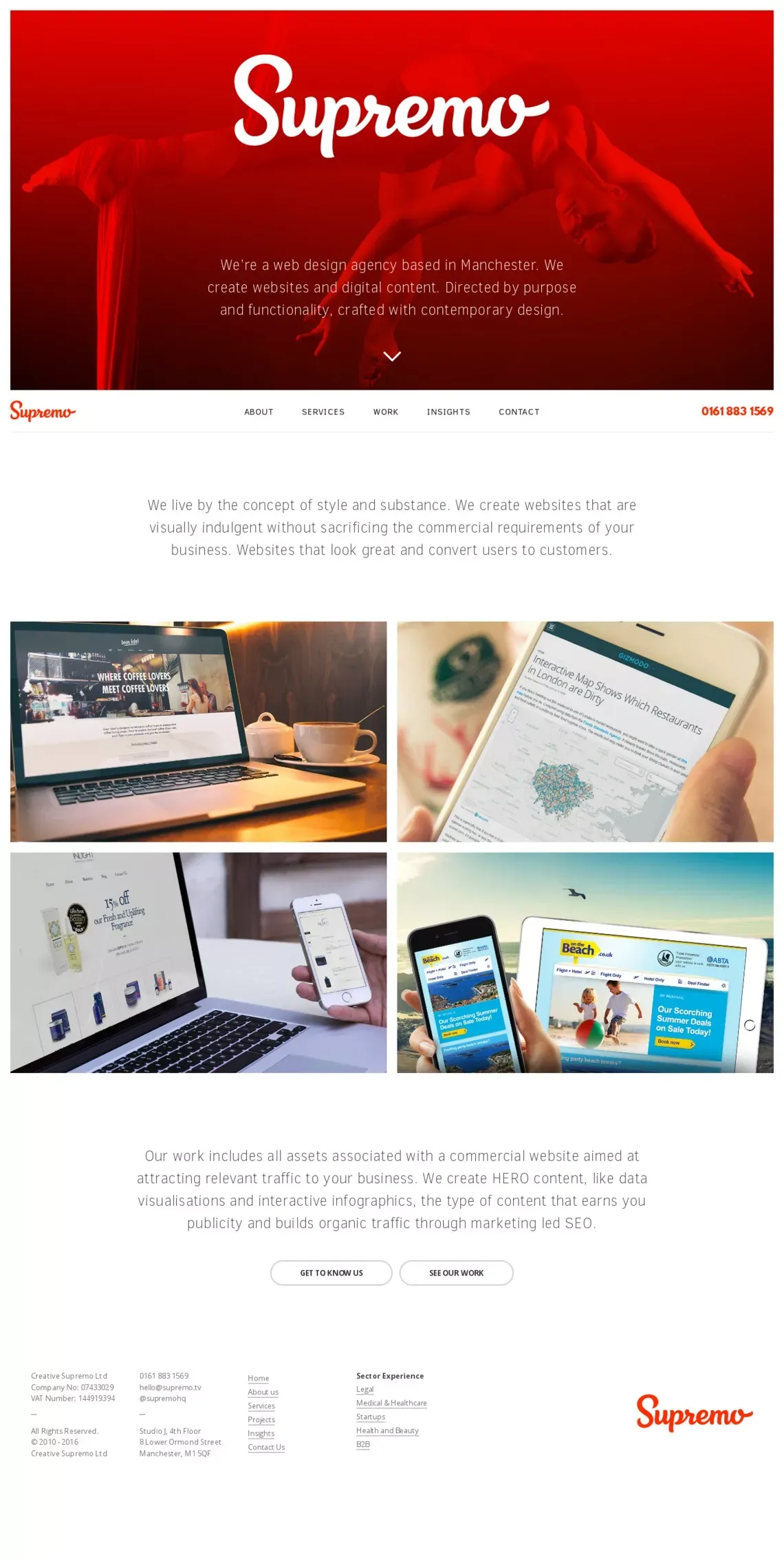 Supremo | Web Design Manchester - Portfolio design