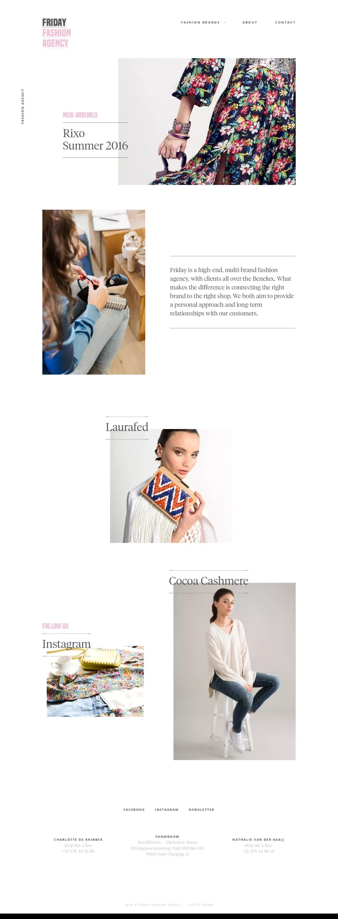 Friday Fashion Agency - Portfolio design