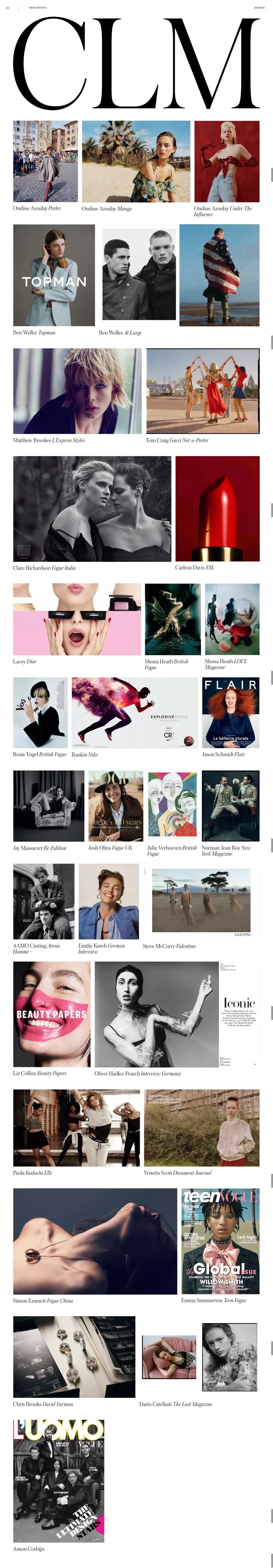 CLM - Portfolio design