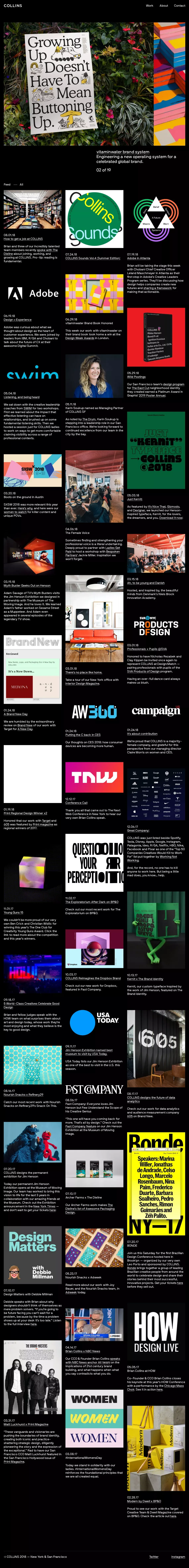 Collins - Portfolio design