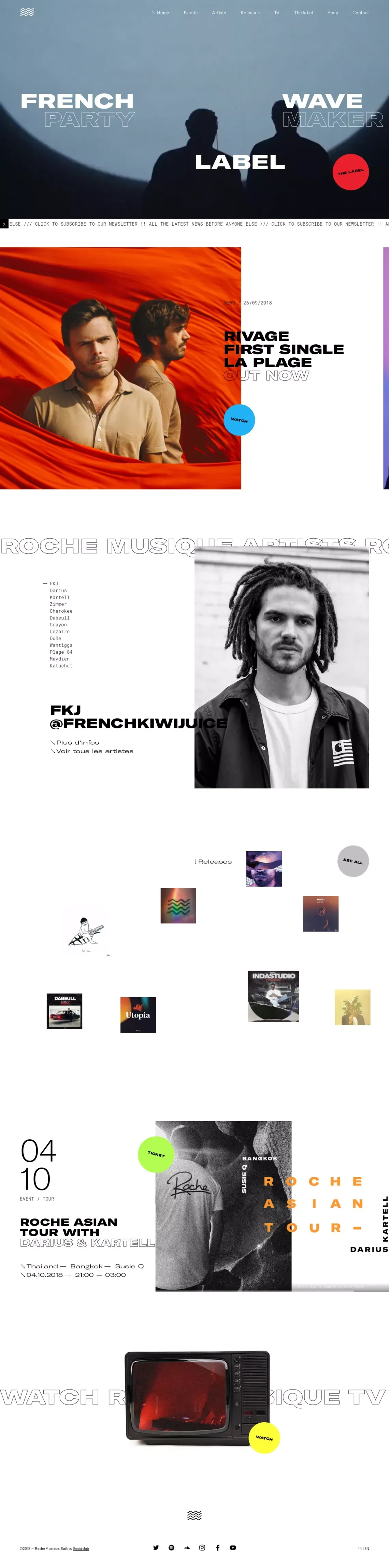 Roche Musique | French Label | Accueil - Other design