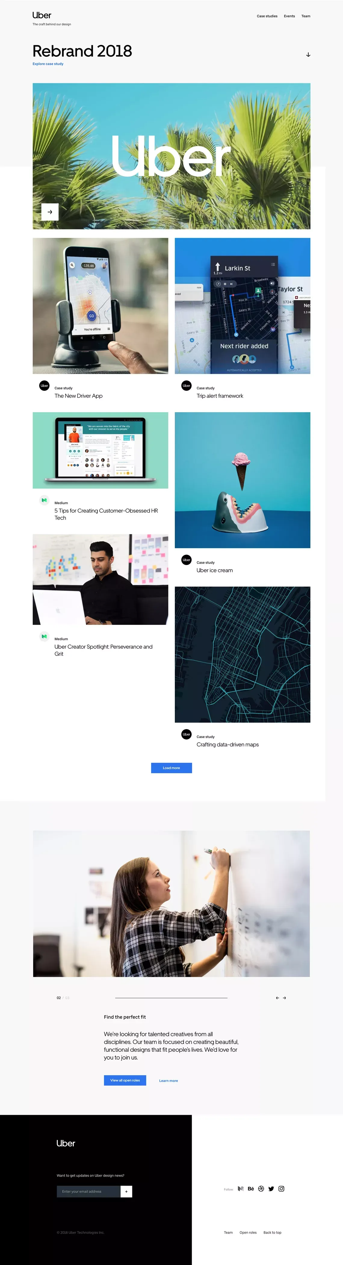 Uber Design | Get to know Design at Uber - Landing design