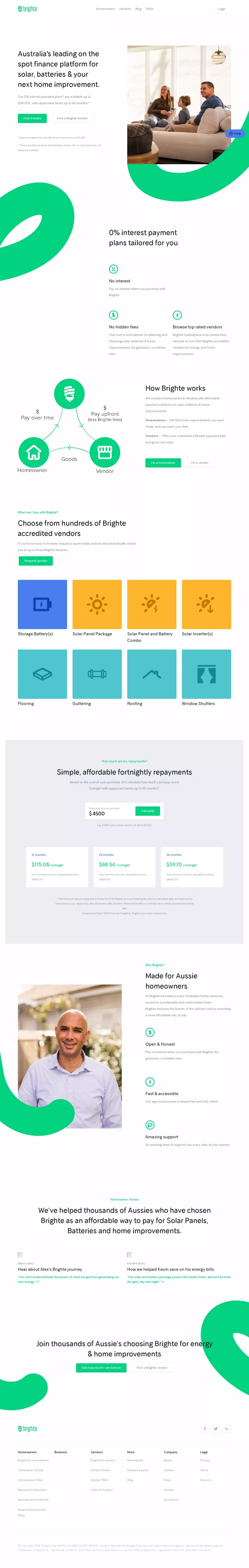 Brighte Home - Brighte - Landing design