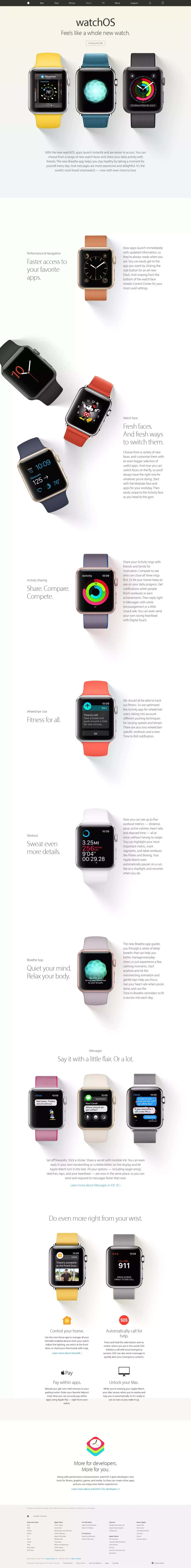 Apple Watch - Apple - Landing design