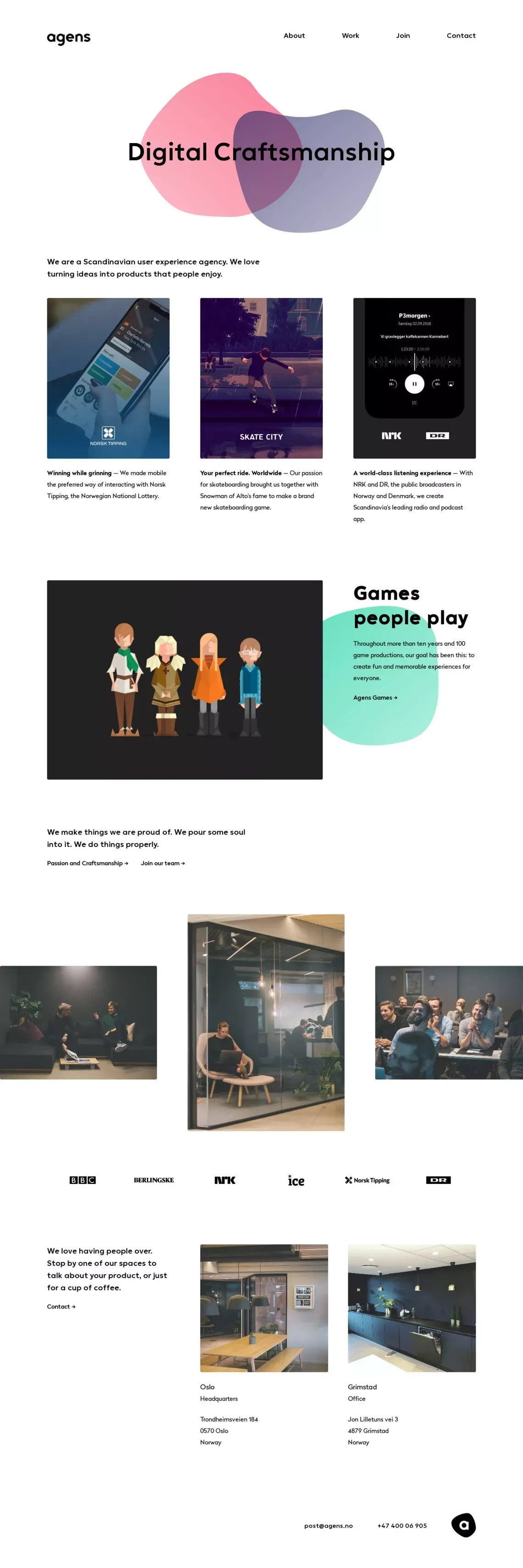 Agens - Portfolio design