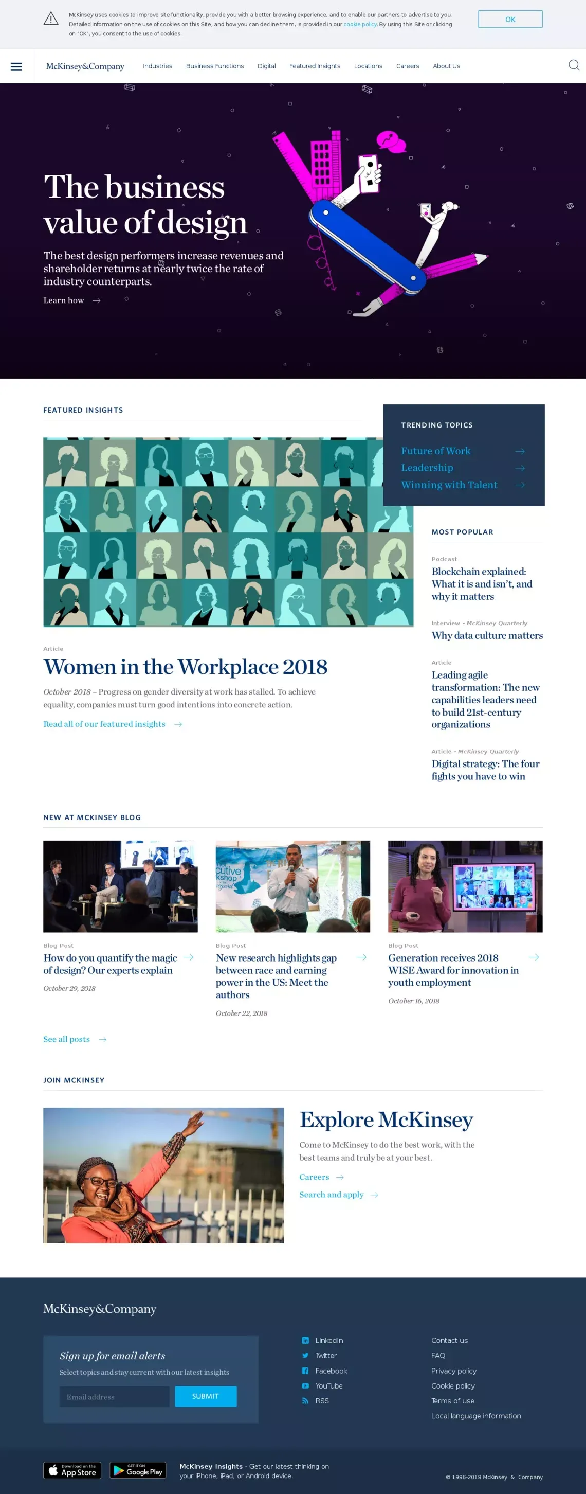 	McKinsey & Company | Global management consulting - Blog design