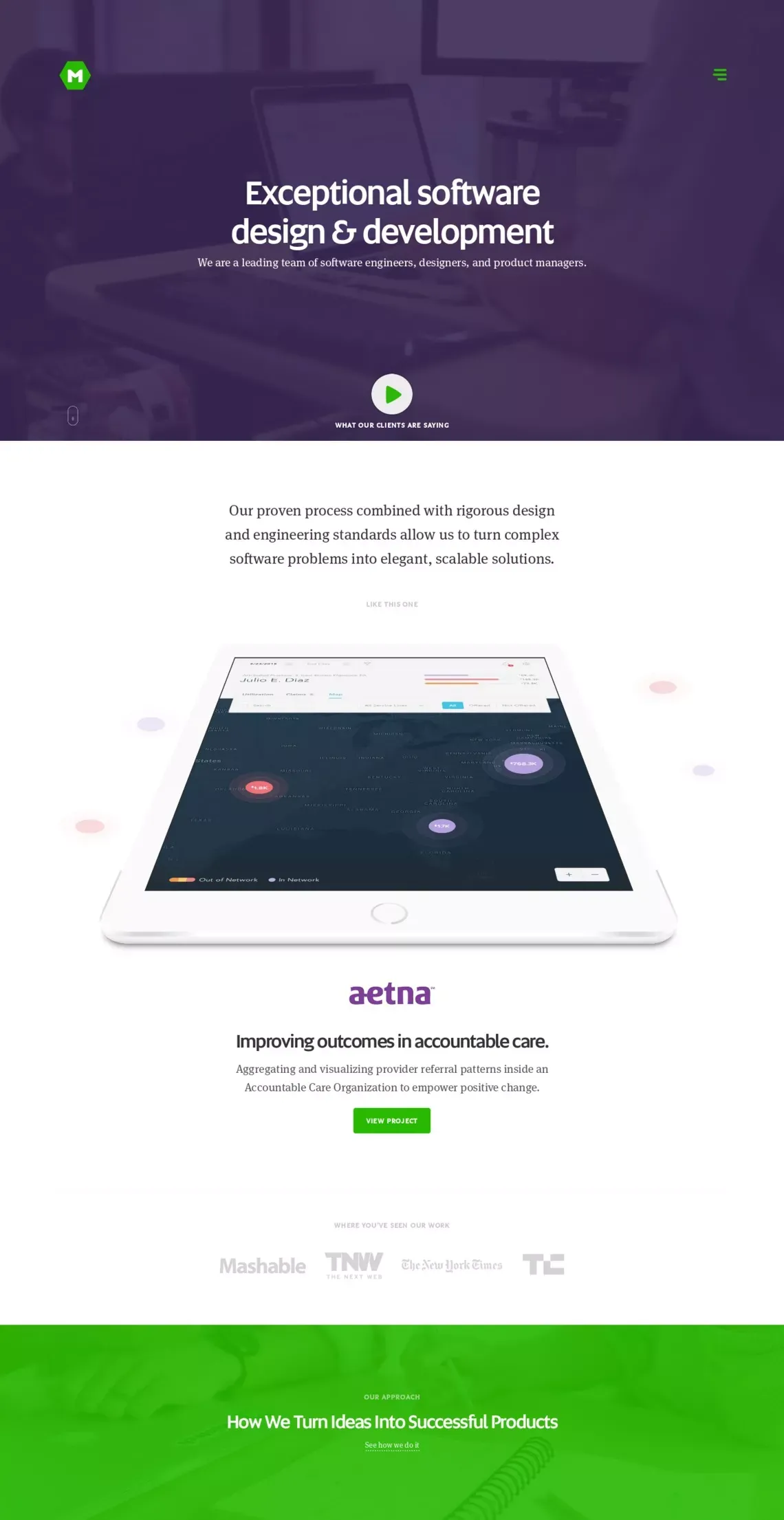Web Application Development, Mobile App Development | MojoTech - Providence, New York, Boulder - Portfolio design