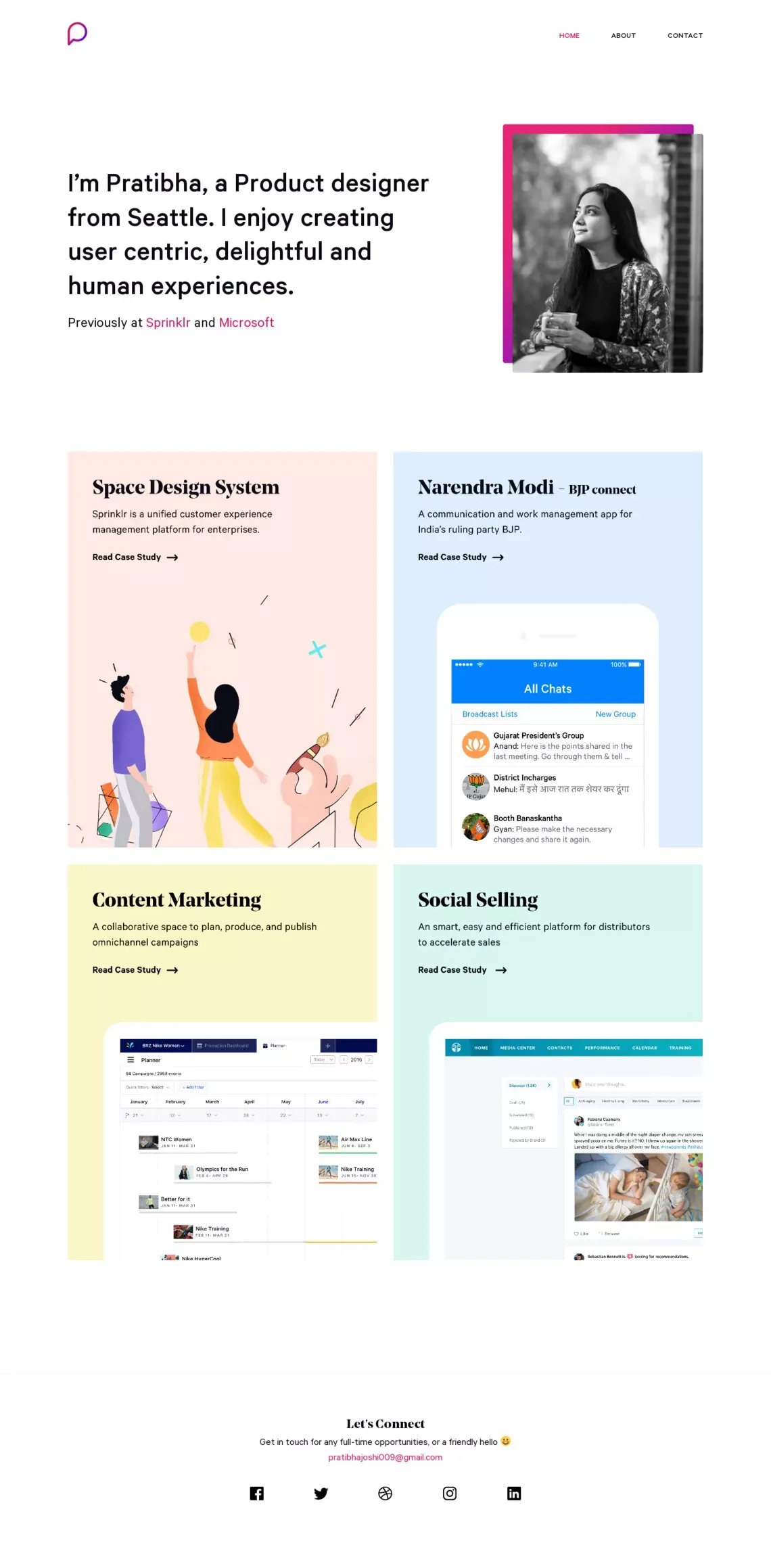 Home - Pratibha Joshi - Product Designer - Portfolio design