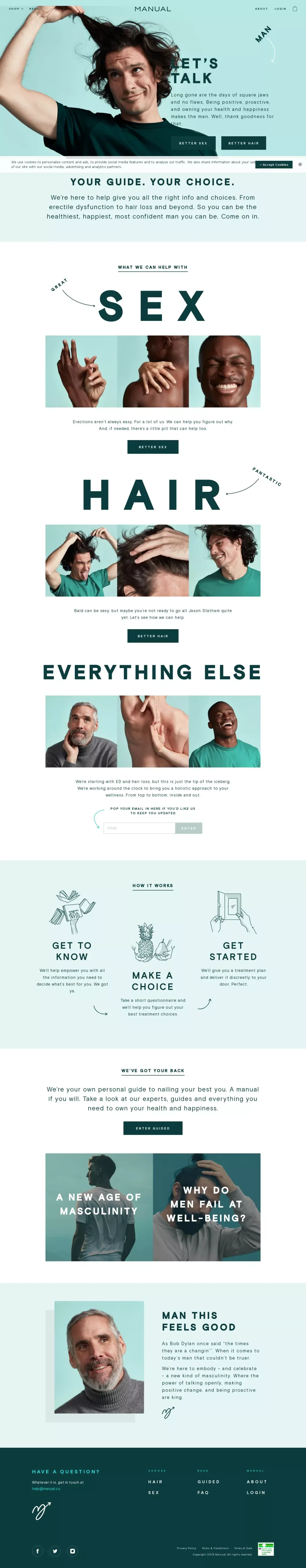 Manual: Your Guide. Your Choice. - Ecommerce design