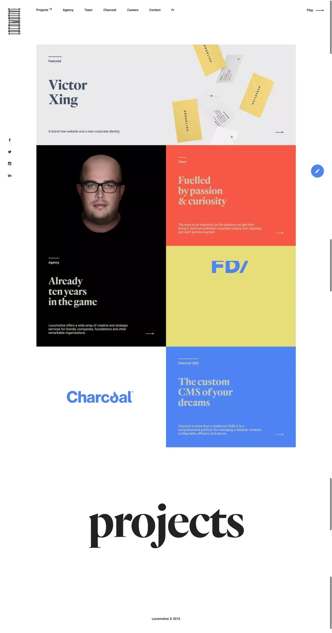 Locomotive — Montreal Web Agency - Portfolio design