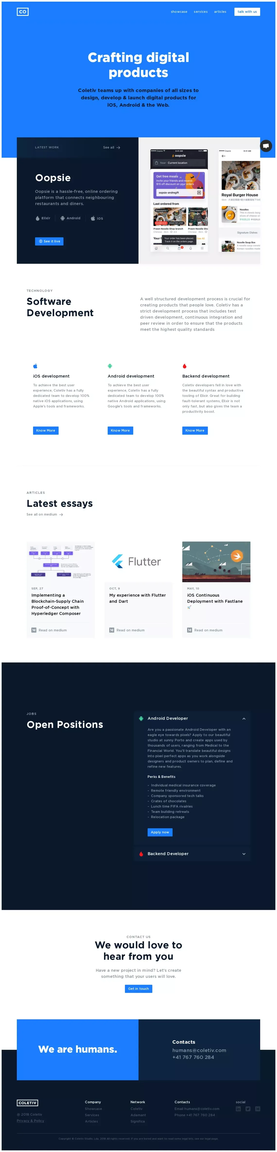 Coletiv Studio - Portfolio design