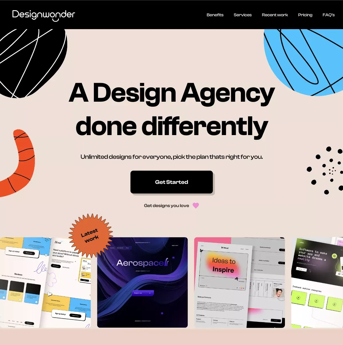 Designwonder - Landing design