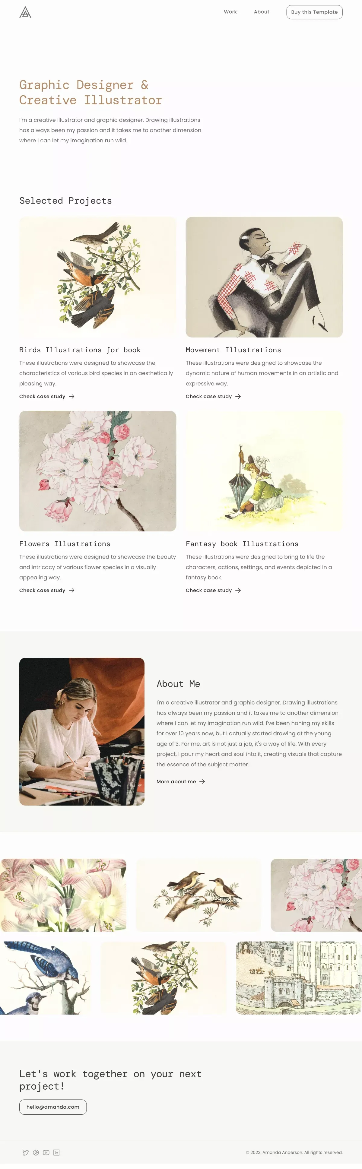 Felicity-Framer Template - Checkout - Portfolio design