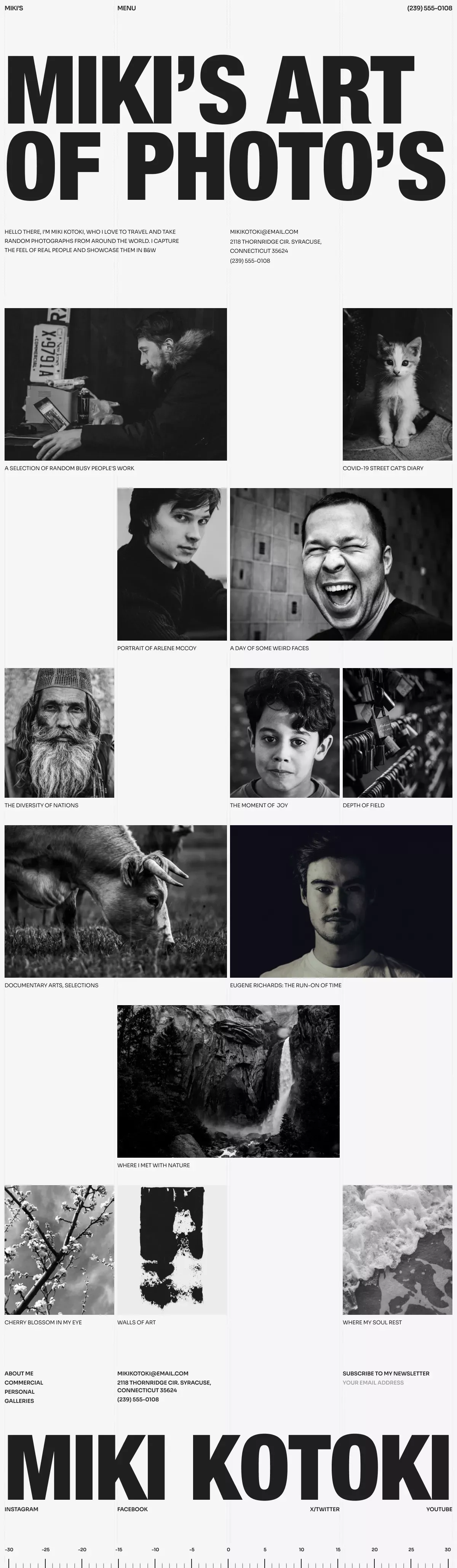 Miki's Art - Capturing Timeless Moments | Photography Portfolio - Portfolio design