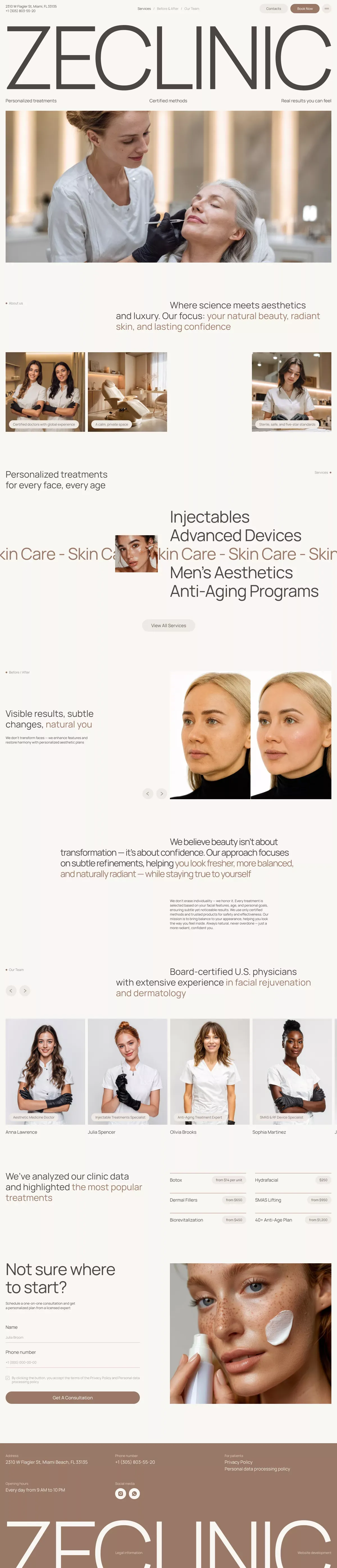 ZECLINIC — Aesthetic Clinic in Miami | Botox, Fillers & Skin Rejuvenation - Other design