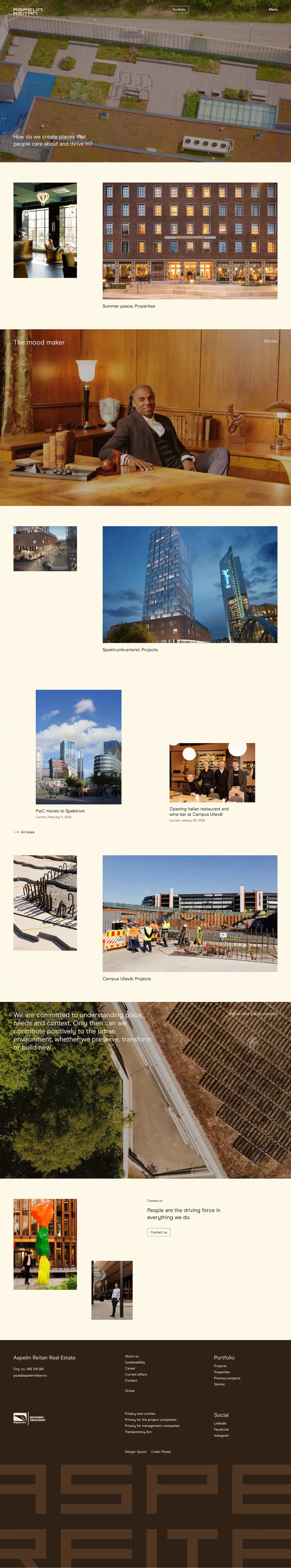Aspelin Reitan - Portfolio design