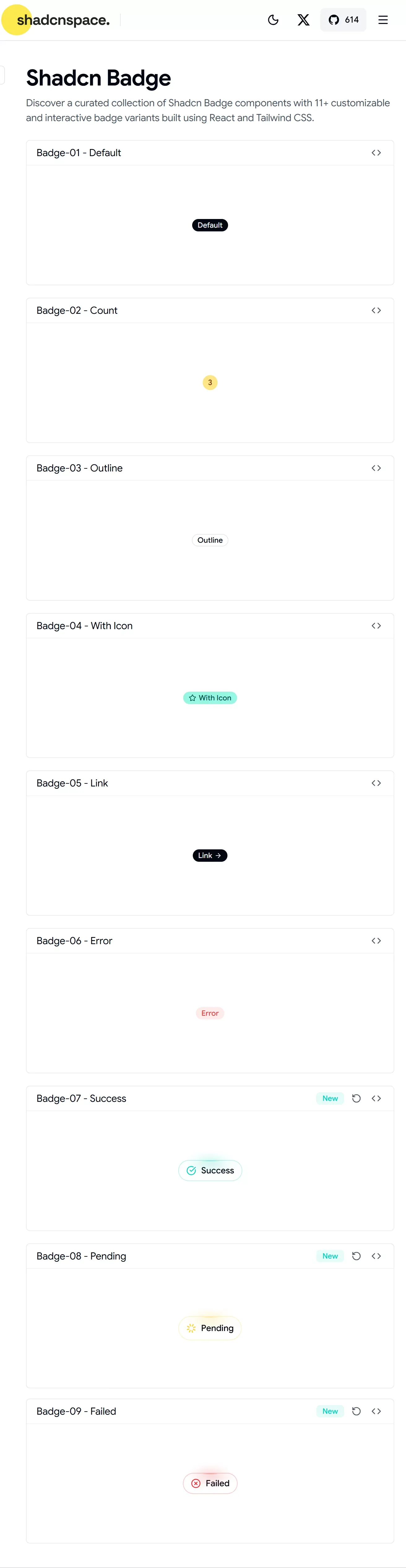 9+ Shadcn Badge Components - UI Components and Variants - Other design