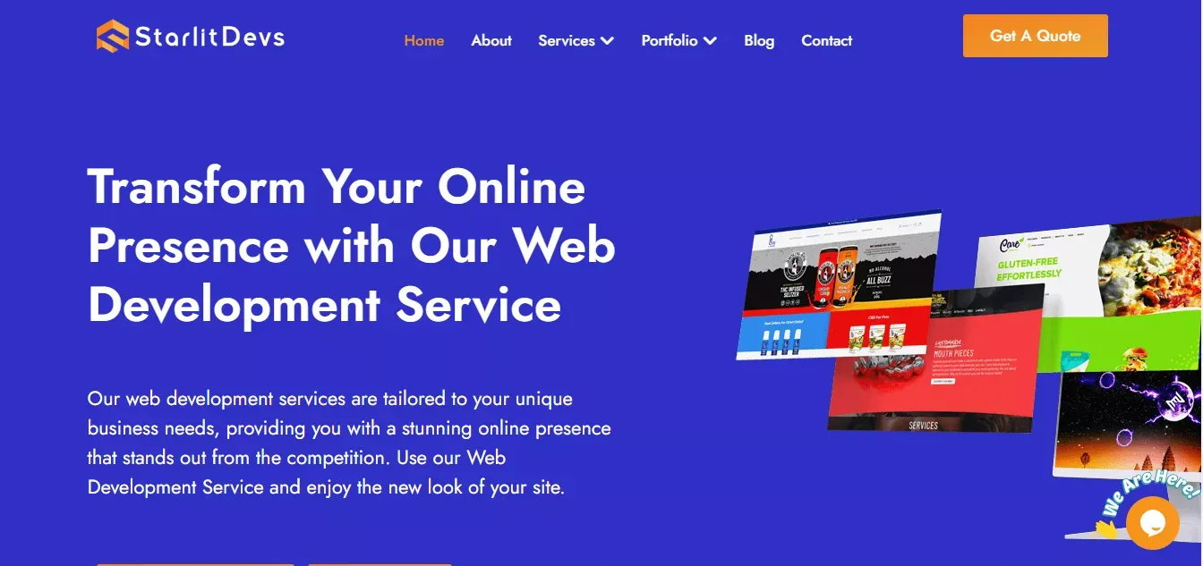 Starlit Devs | Web Development Services Provider - Product listing design
