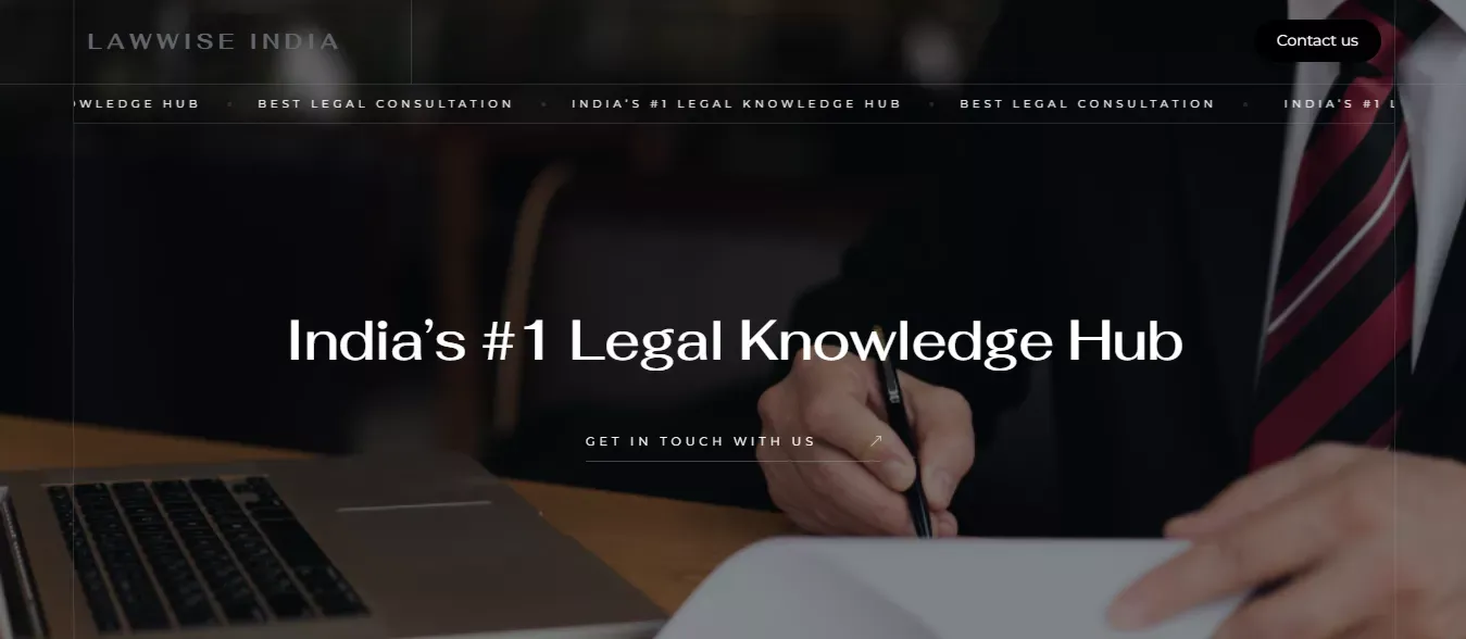 LawWise India | Trusted Legal Solutions for Individuals & Businesses - Landing design