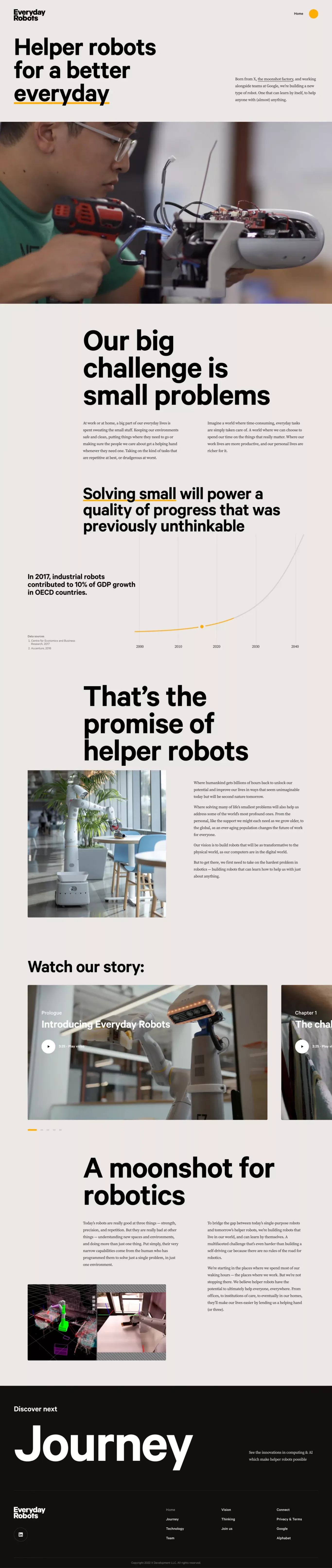 Home | Everyday Robots - Portfolio design