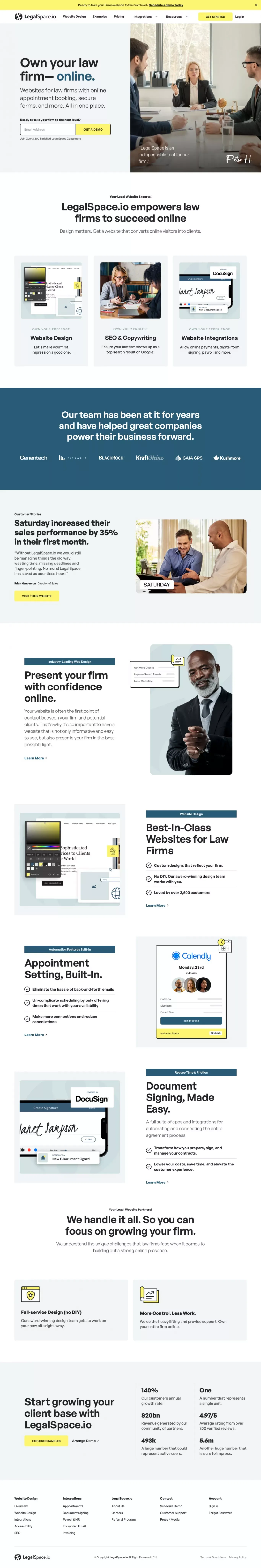 LegalSpace.io | Law Firm Website Design, Web Design for Family Lawyer, Lawyer Website Design - Landing design