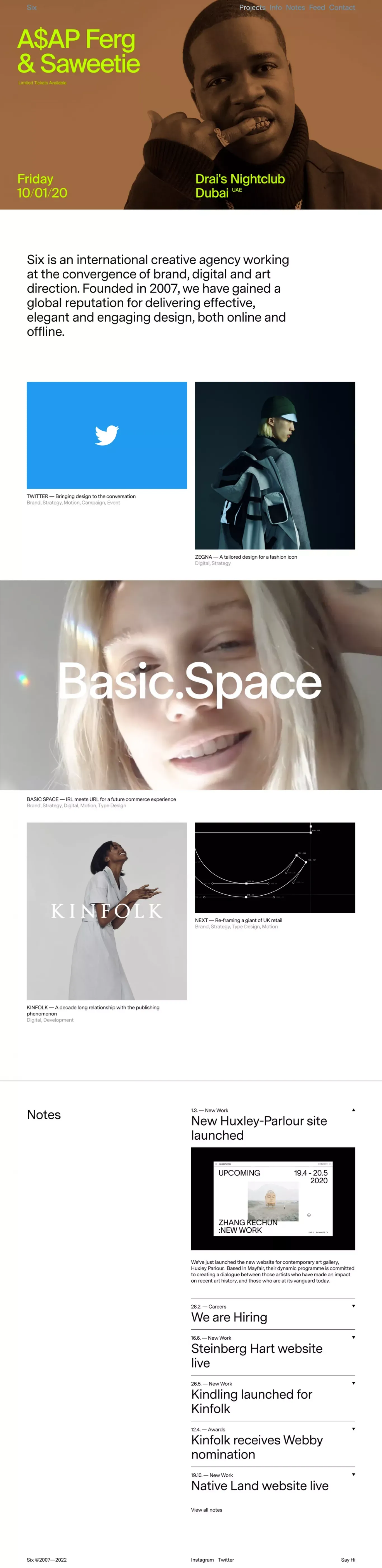 Six - Portfolio design