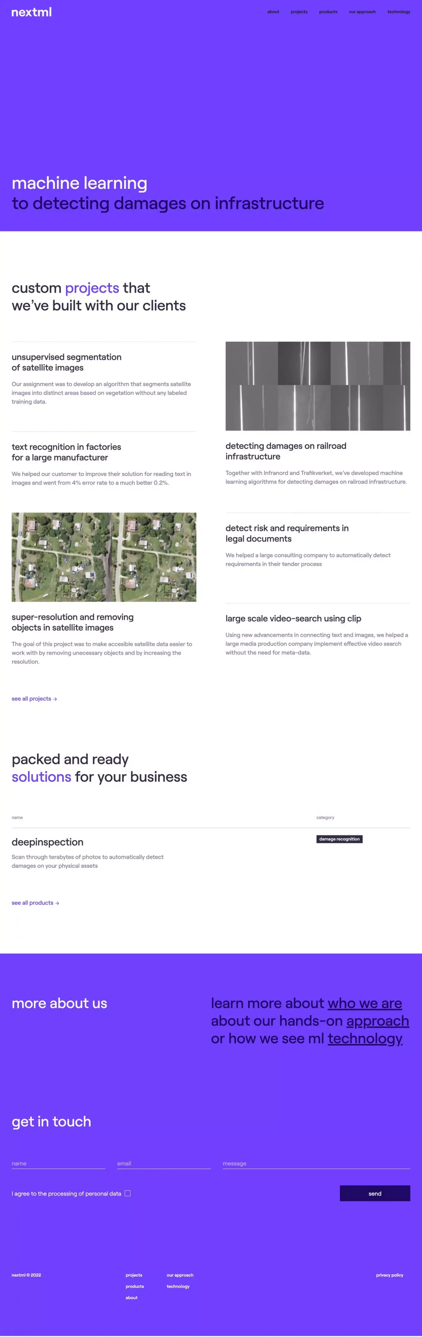 Nextml - Machine Learning - Portfolio design