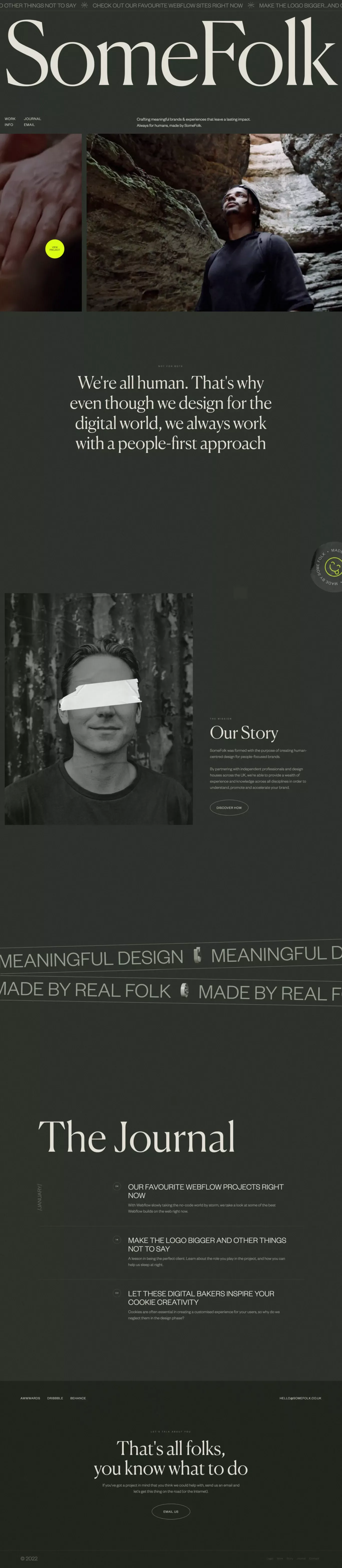 SomeFolk | Human Design for Digital Minds - Portfolio design