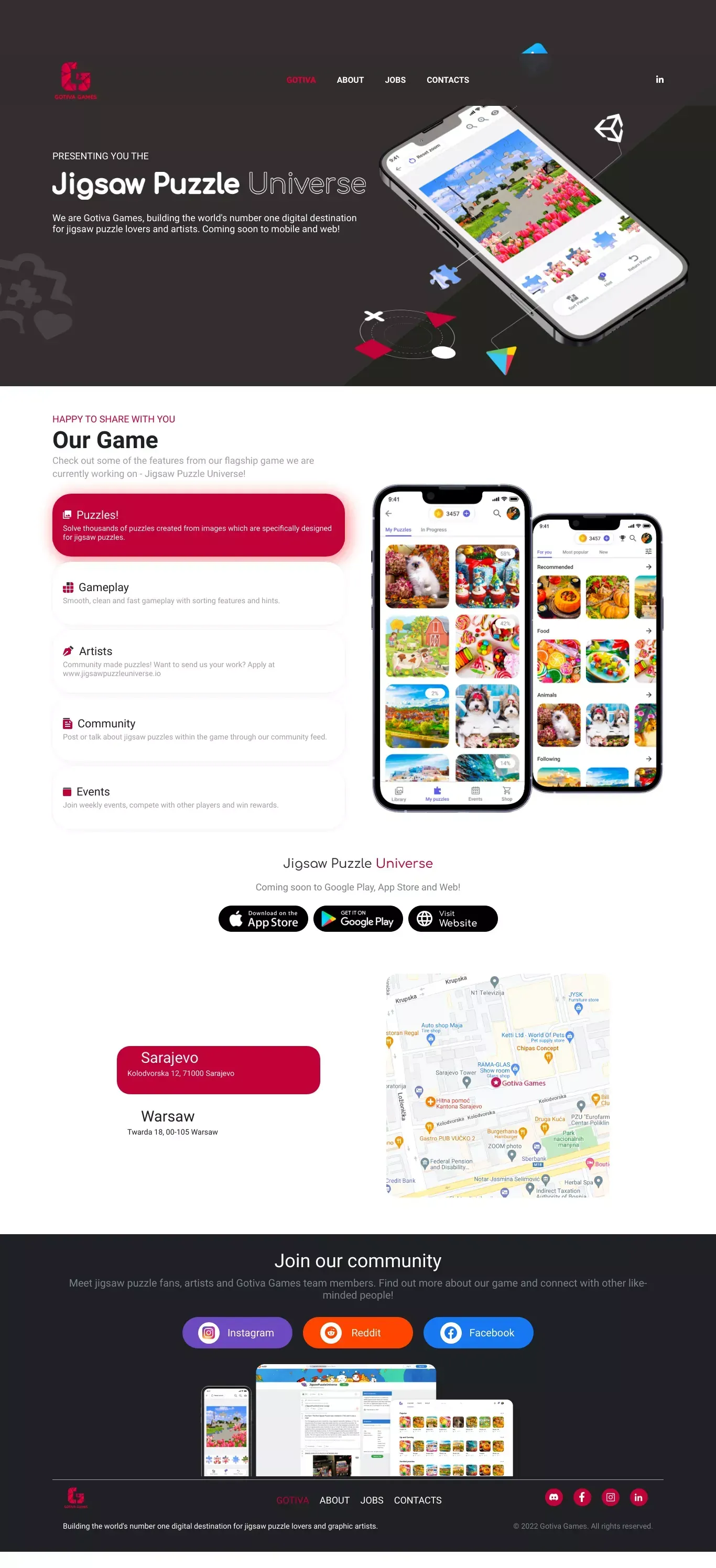 Gotiva Games - Landing design