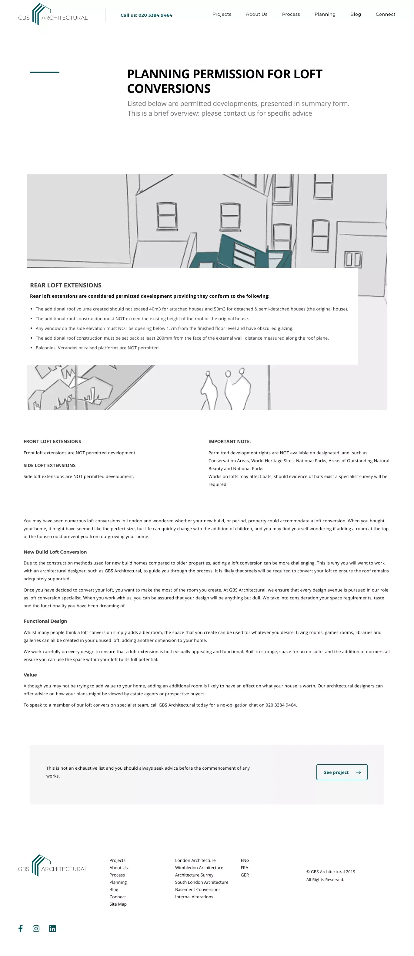 Loft Conversions Wimbledon | London | GBS Architectural - website design