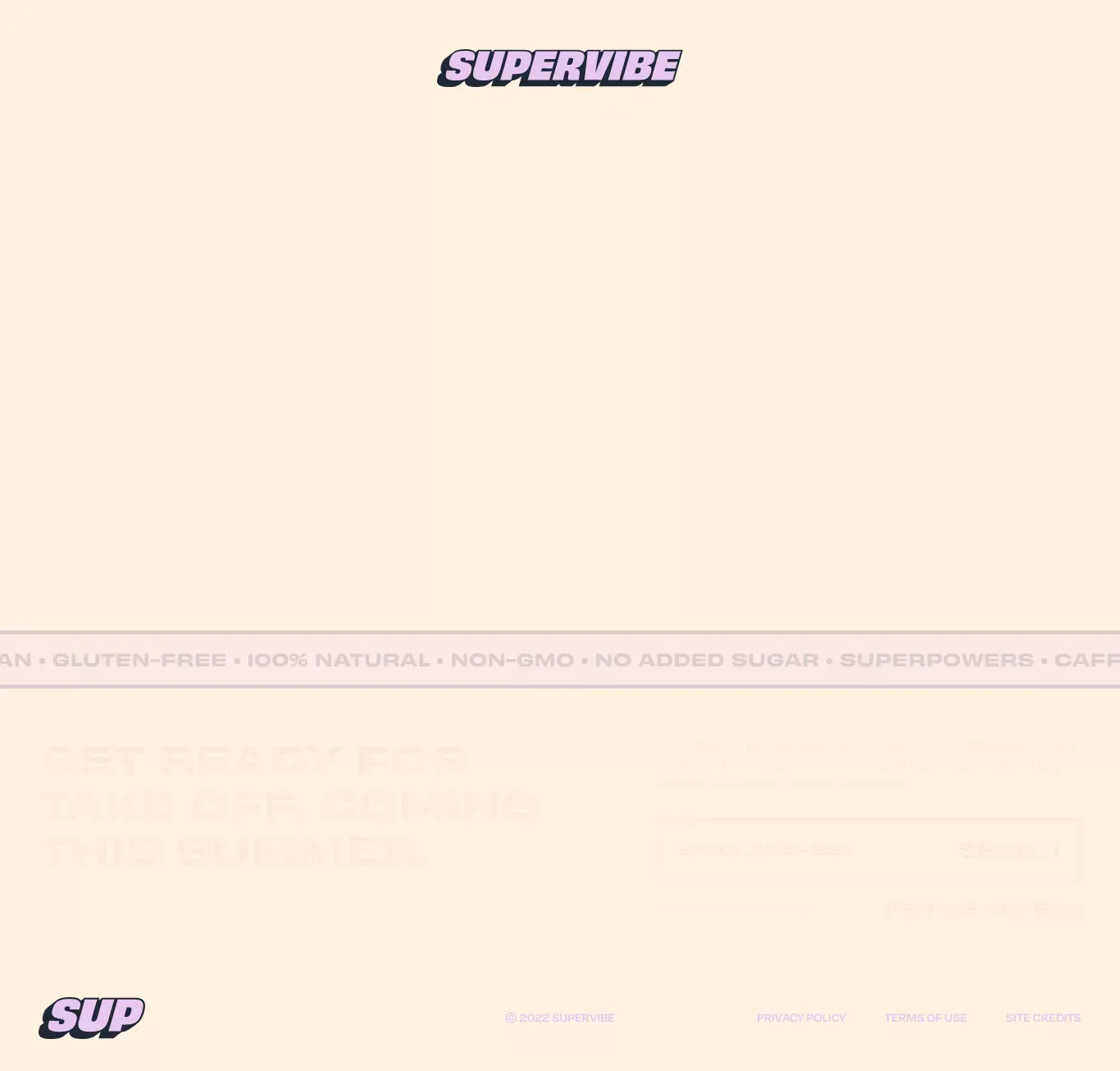 Supervibe | Coming Summer 2022 - website design