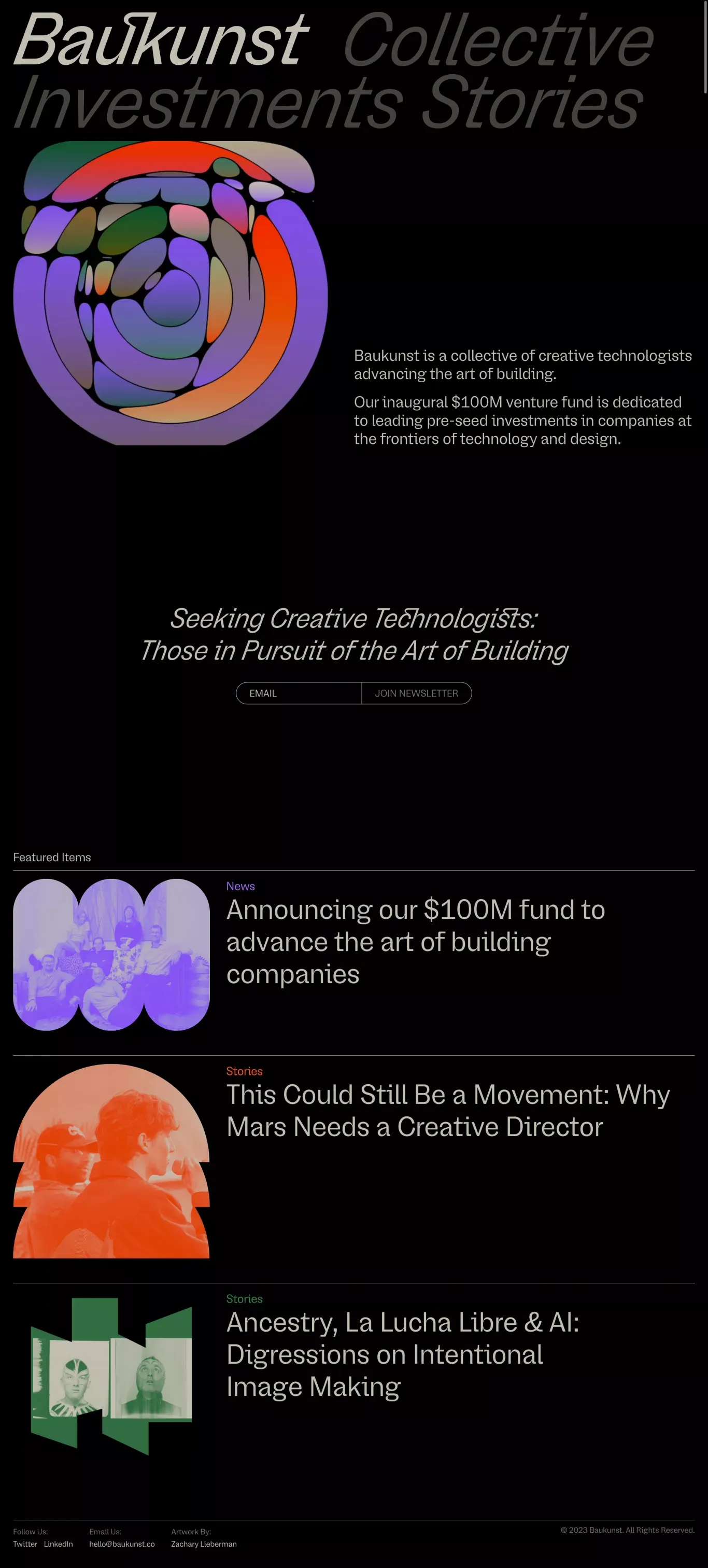 Baukunst: The Art of Building - Portfolio design