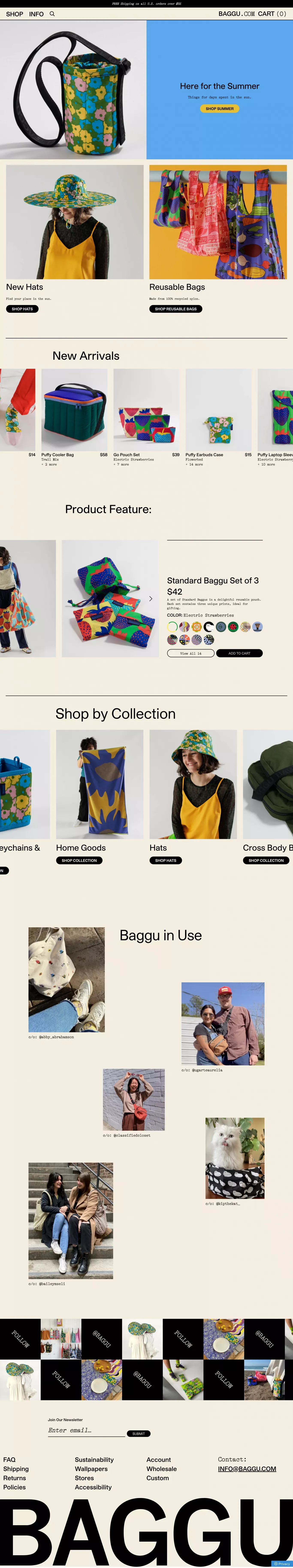 BAGGU - Ecommerce design
