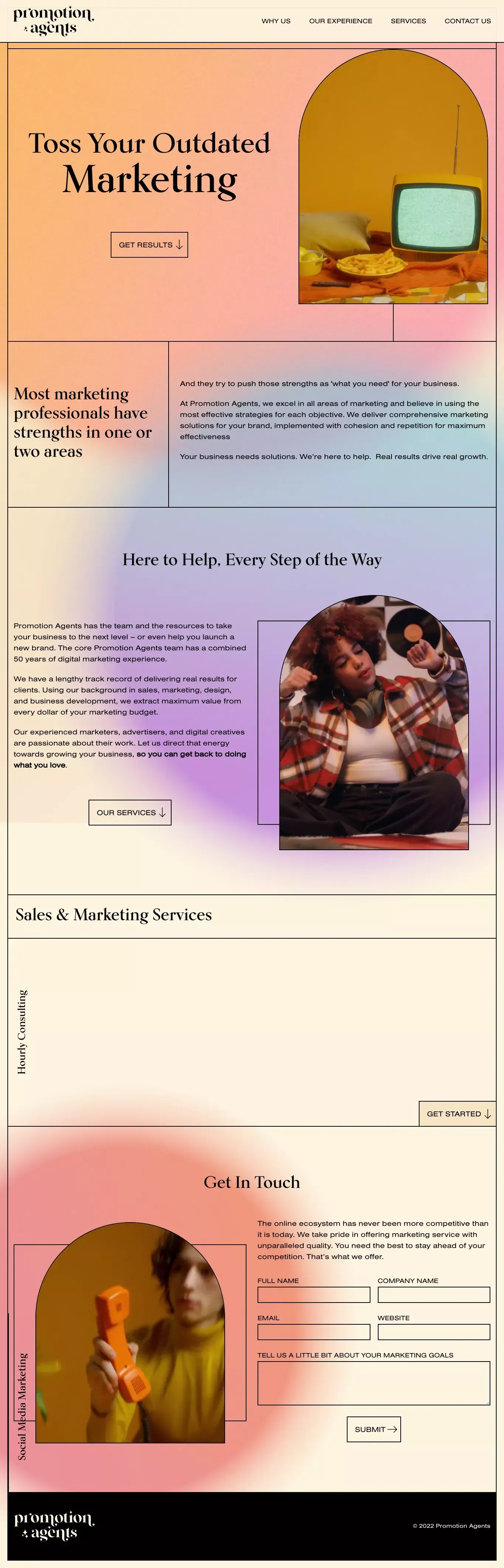 Promotion Agents | Impactful Marketing, Exceptional Service - Portfolio design