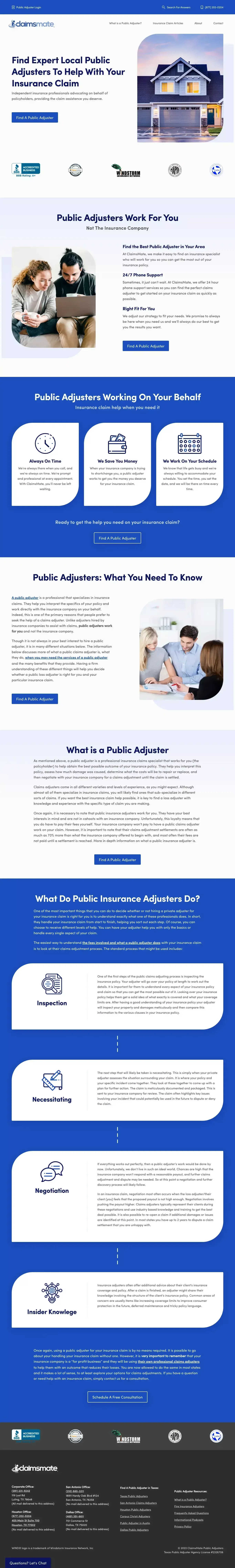 Public Insurance Adjusters & Property Claims Assistance - Other design