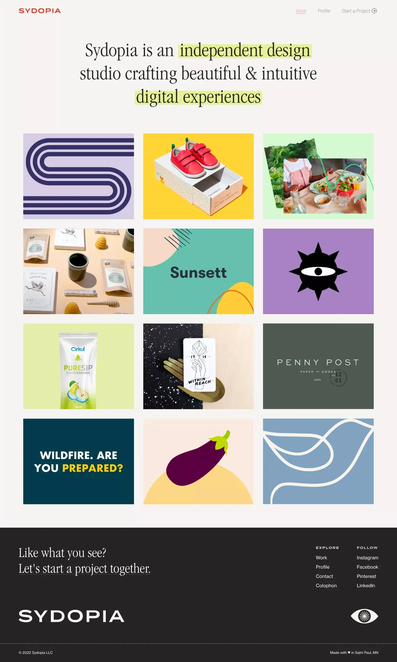 Sydopia | An Independent Digital Design Studio - Portfolio design