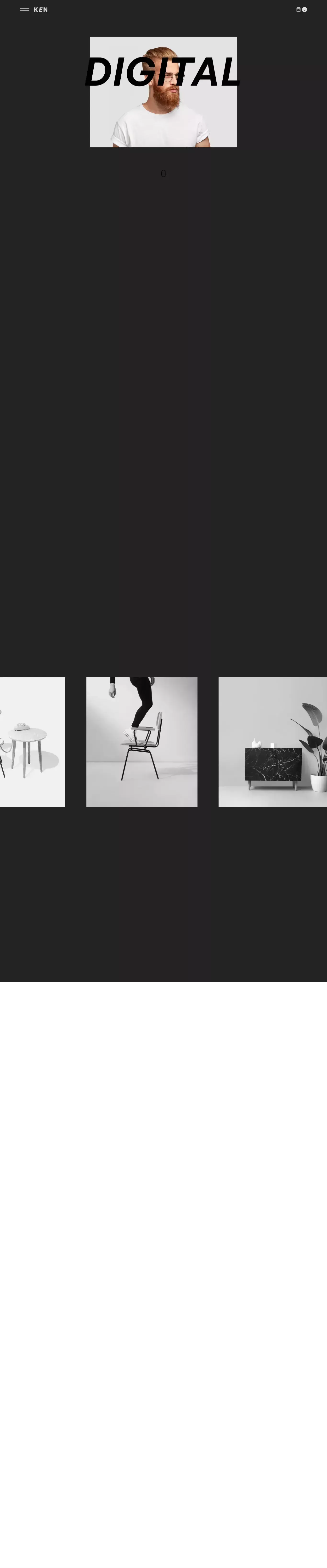 Ken - Webflow Ecommerce website template - Portfolio design
