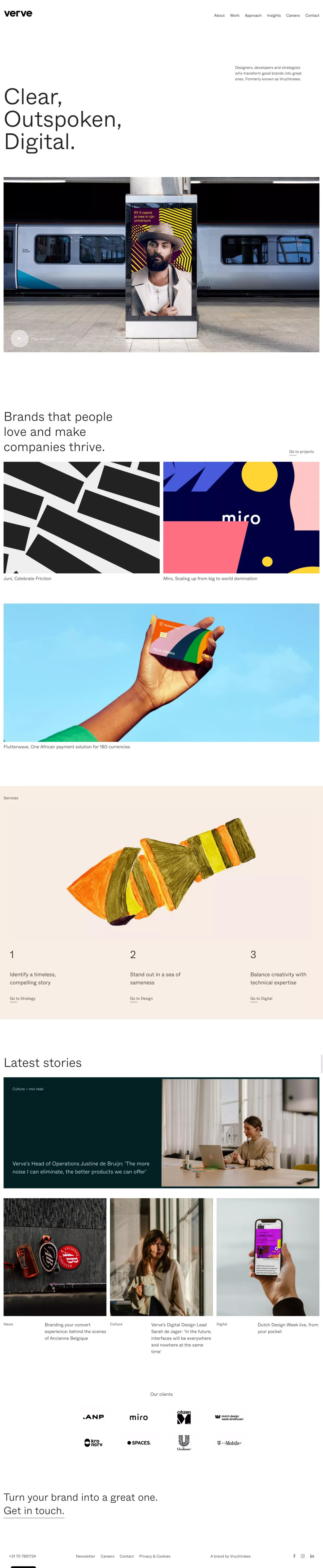 Verve • Digital Branding Design agency - Portfolio design