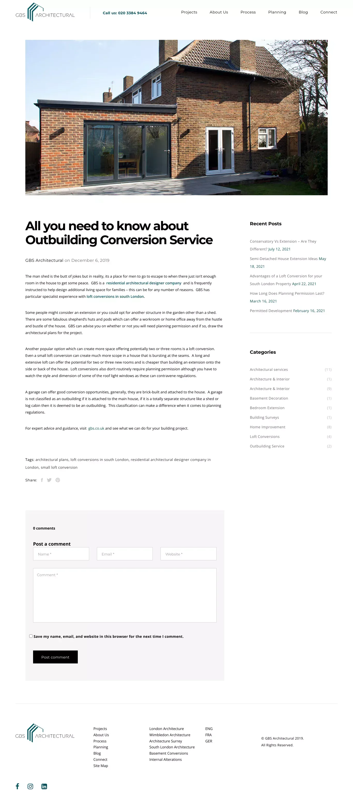 Outbuilding Conversion | All you need to know about outbuilding service - GBS Architectural - website design