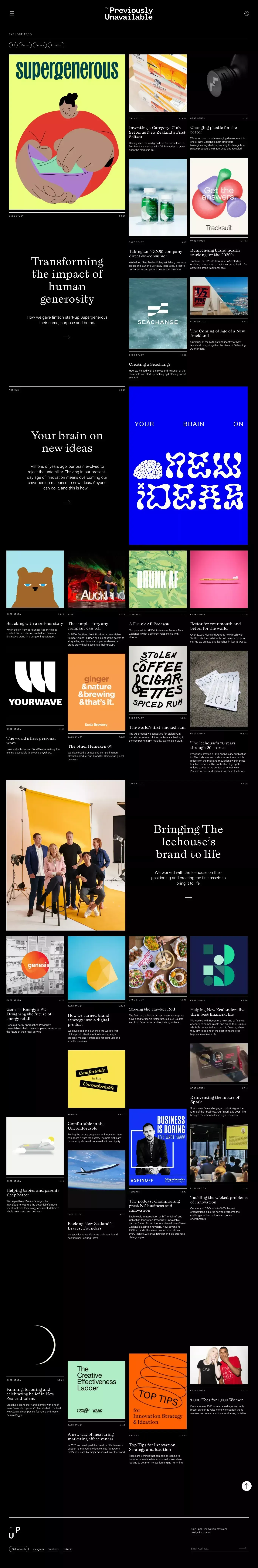 Previously Unavailable | Innovation Studio - Portfolio design