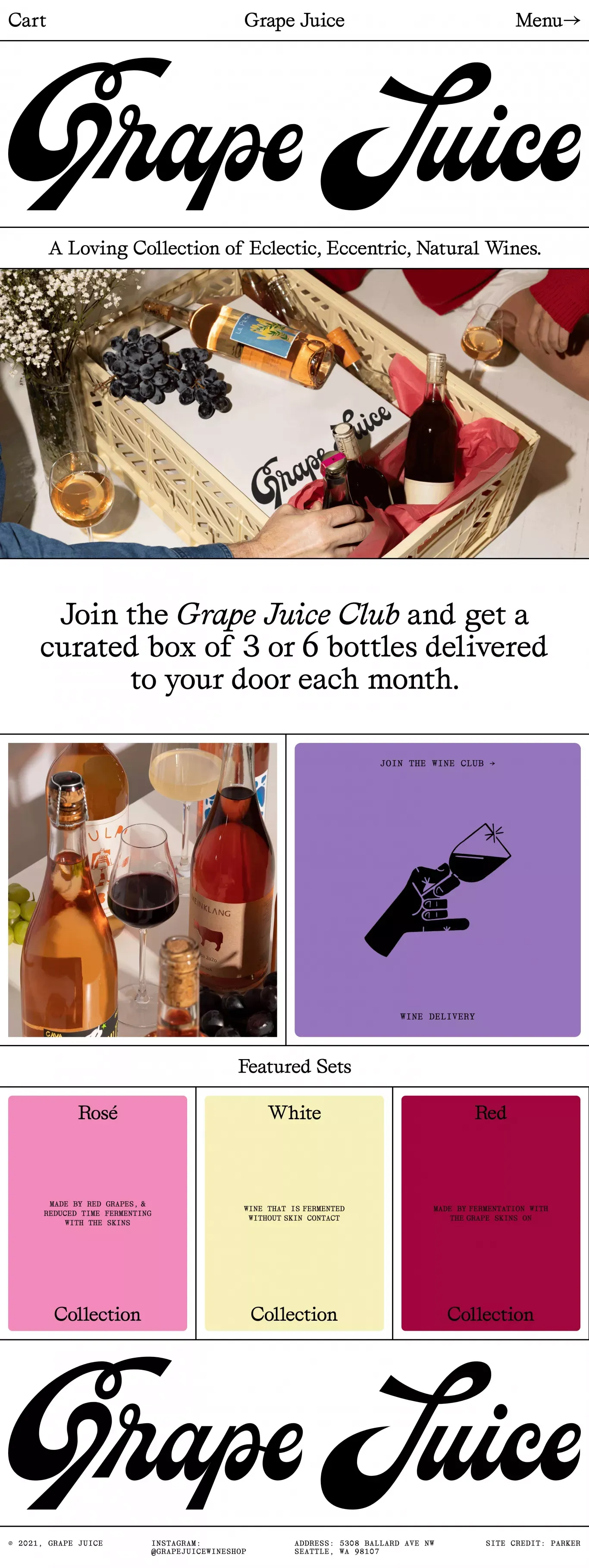 Grape Juice - Ecommerce design