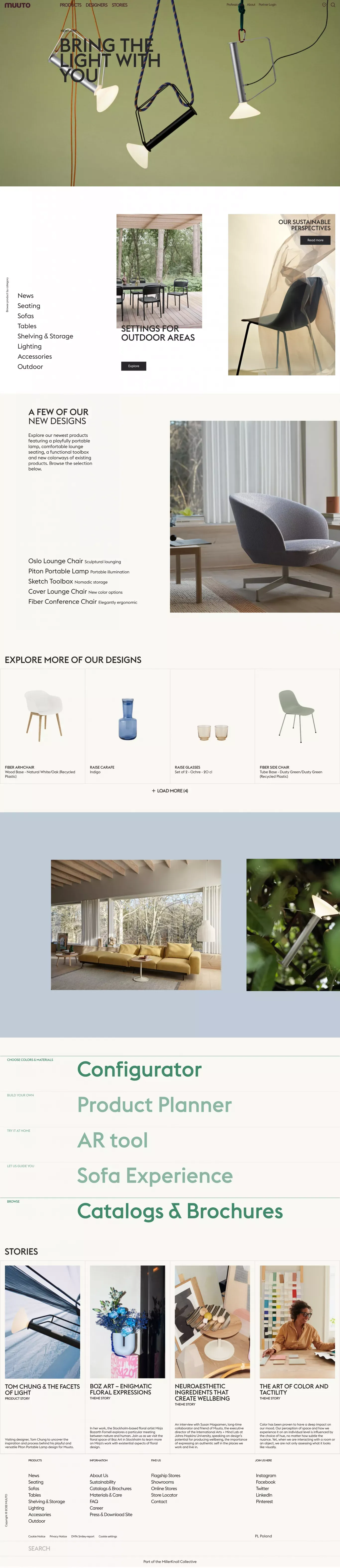 Muuto - Ecommerce design